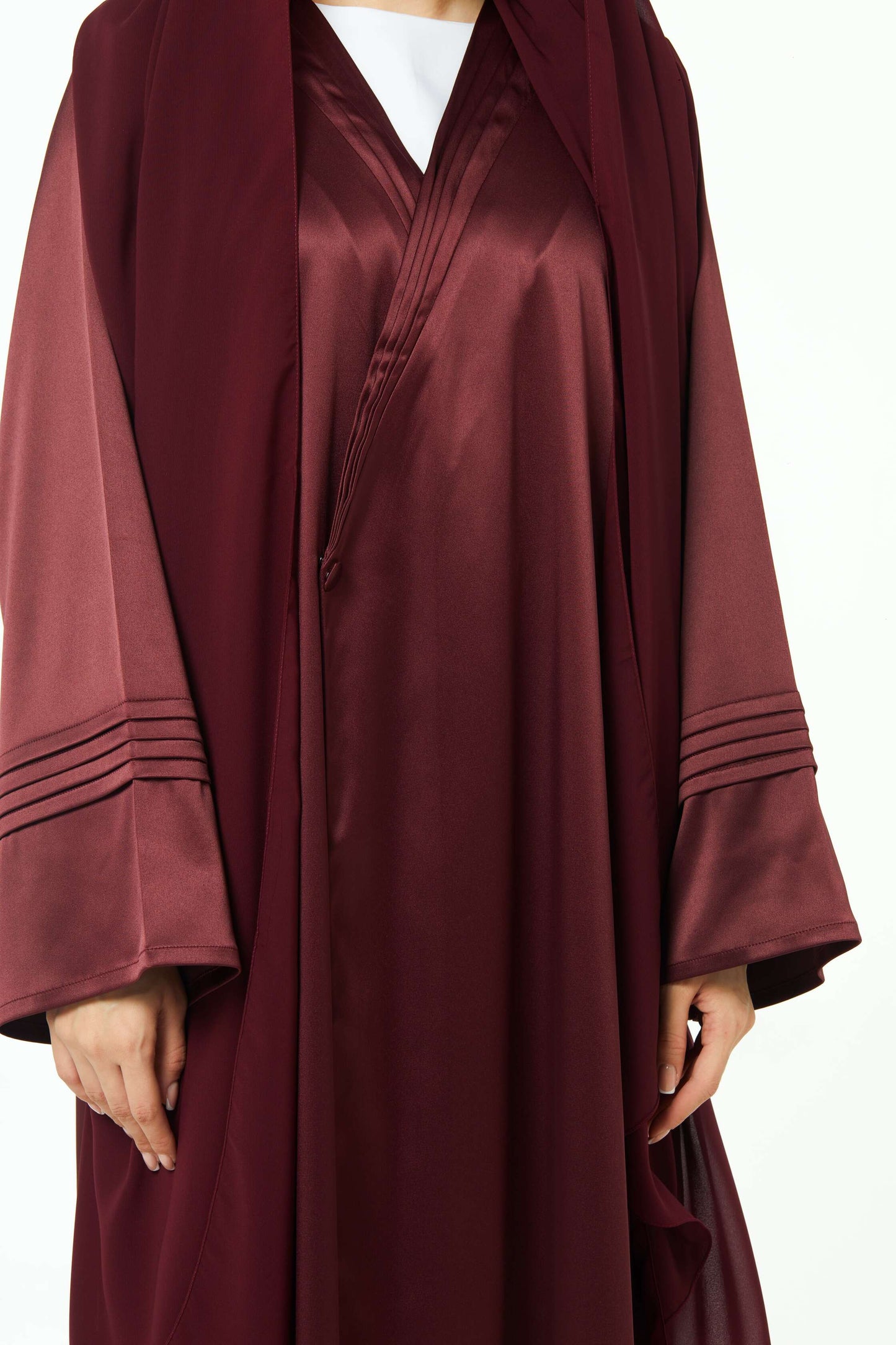 Berry Silk Abaya Telal Femina 