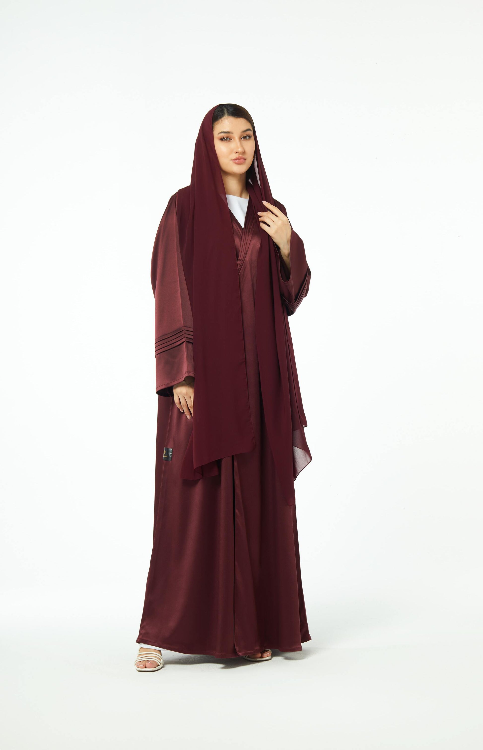 Berry Silk Abaya Telal Femina 