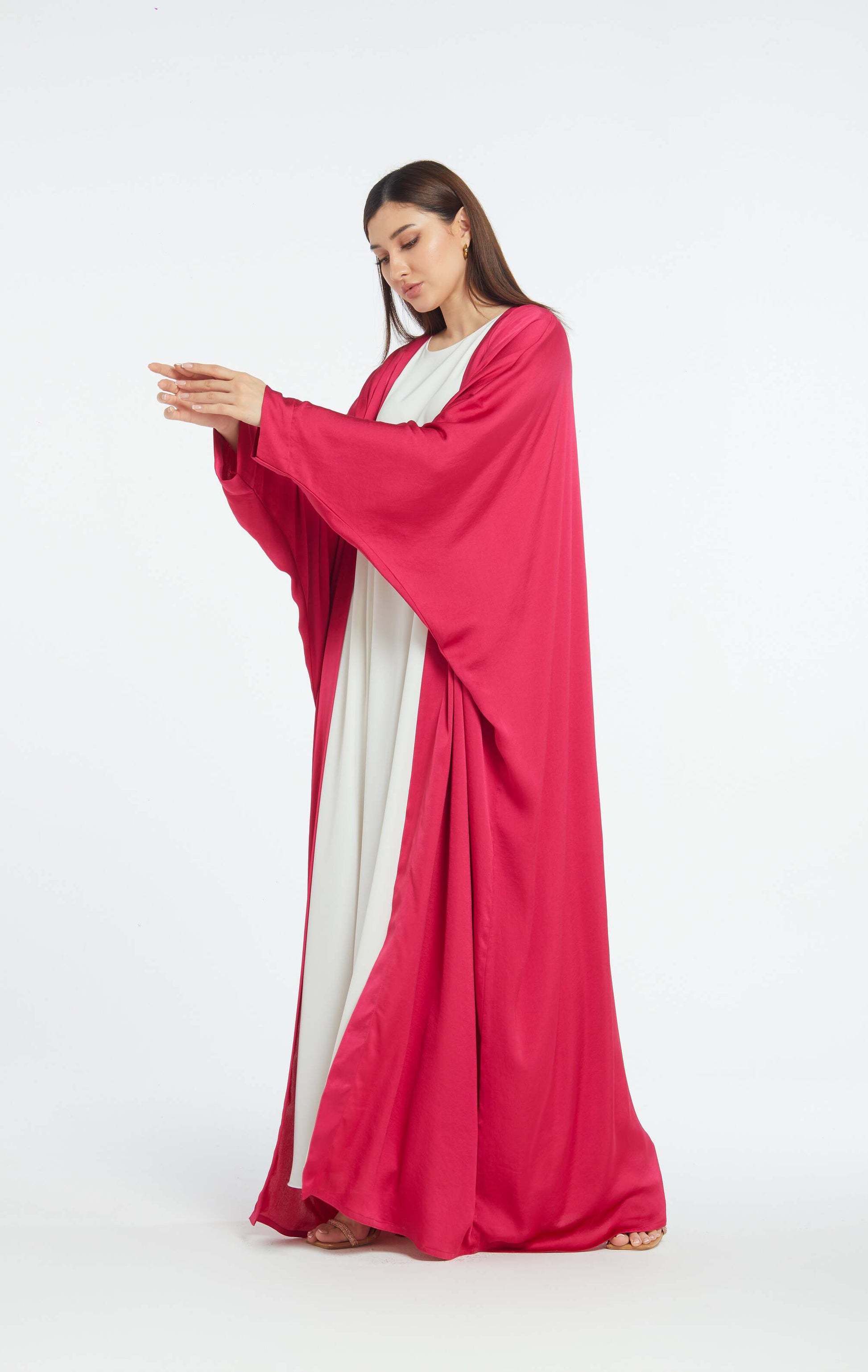 Majestic Magenta By Telal Femina Abaya Telal Femina 